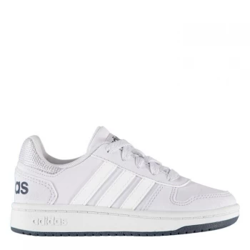 adidas Hoops 2.0 Child Girls Trainers - Lilac/Wht