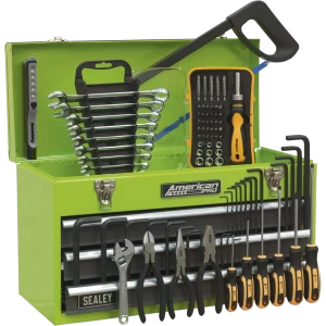 Sealey American Pro 3 Drawer Tool Chest + 93 Piece Tool Kit Green