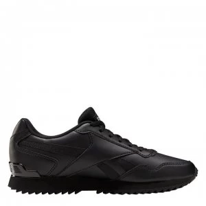 Reebok Royal Glide Ripple Clip Ladies Trainers - Black/Silver