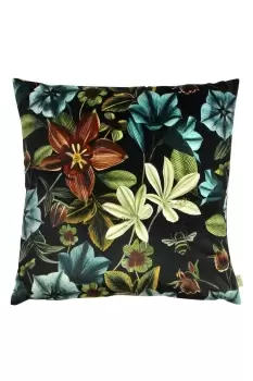 Midnight Garden Floral Printed Cushion