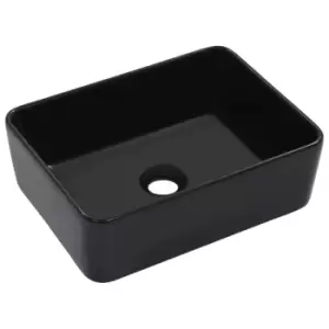 VidaXL Ceramic Wash Basin - Black