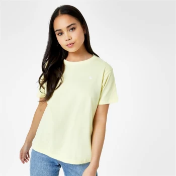 Jack Wills Endmoor Logo T-Shirt - Yellow