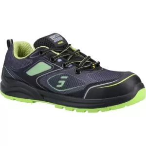 Safety Jogger Mens Cador Safety Trainers (10 UK) (Black/Green)