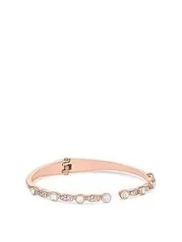 Jon Richard Rose Gold Plated Multi Cubic Zirconia Cuff Bracelet