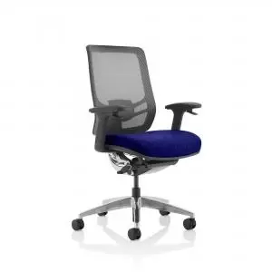 Ergo Click Bespoke Fabric Seat Stevia Blue Black Mesh Back KCUP1938