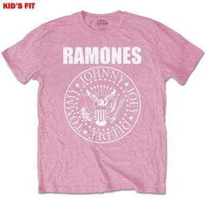 Ramones - Presidential Seal Kids 11 - 12 Years T-Shirt - Pink