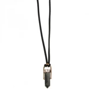 Mens Icon Brand Base metal Kashkar Black Necklace