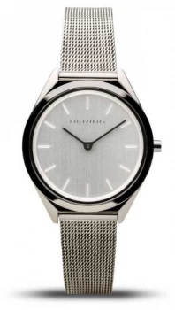 Bering Unisex Ultra-Slim Silver Mesh Bracelet 17031- Watch