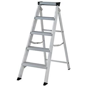 Youngman Builders 5 Tread Aluminium Stepladder