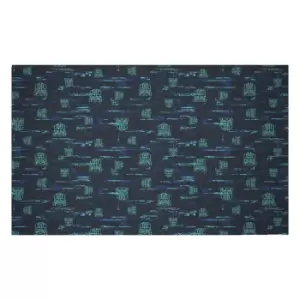 Decorsome x Transformers Glitch Pattern Woven Rug - Small