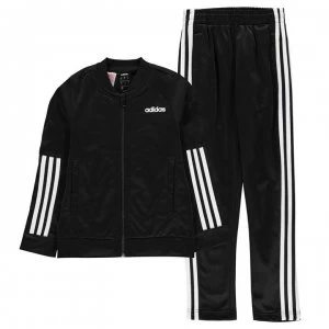 adidas Girls Back 2 Basics Tracksuit - Black/White