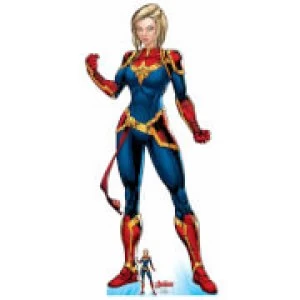 The Avengers Captain Marvel Oversized Cardboard Cut Out