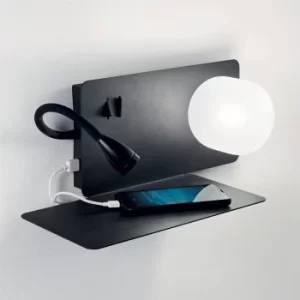 Book LED 2 Light Wall Light Black, G9