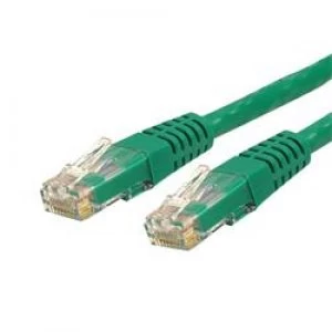 StarTech.com 3ft Cat 6 Green Molded RJ45 UTP Gigabit Cat6 Patch Cable