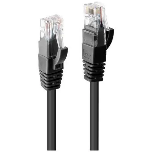 Lindy 0.3m Cat.6 U/UTP Network Cable, Black