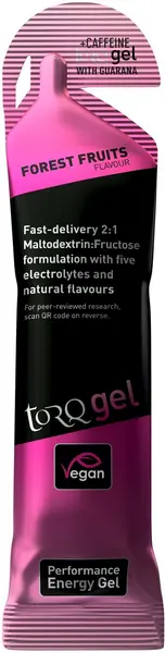 TORQ Energy Gel Guarana Caffeine (45g) FOREST FRUITS WITH G