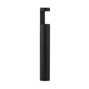 Merano Hampton Outdoor Bollard Black Aluminium, Clear Glass LED 9W 630Lm 3000K IP54