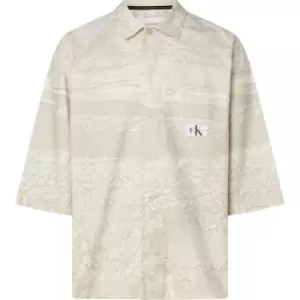 Calvin Klein Jeans Oversized Ss Shirt - Beige