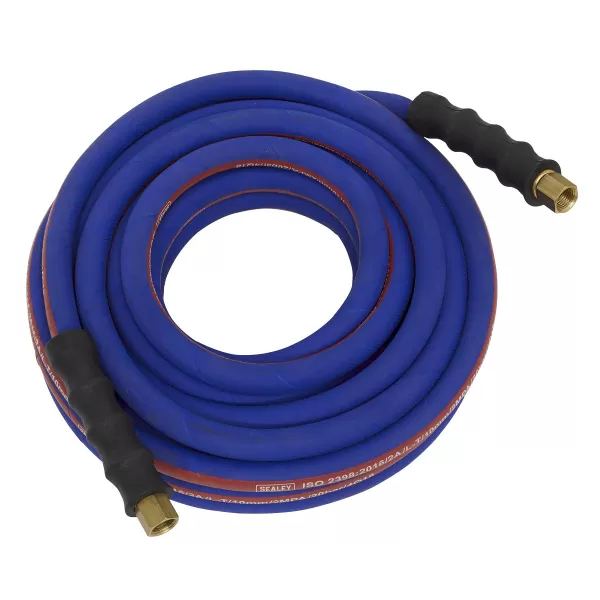 Sealey AH10R/38 Air Hose 10mtr x &#216;10mm with 1/4BSP Unions Extra Heavy-Duty