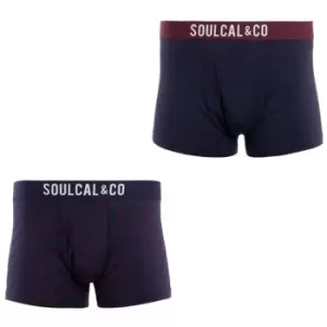 SoulCal 2 Pack Modal Boxers - Blue