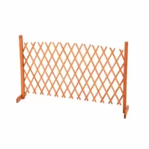 Arched Expanding Freestanding Wooden Trellis Fence Garden Screen - Oypla