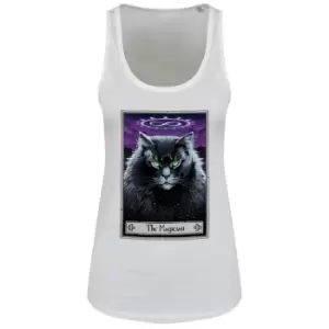 Deadly Tarot Womens/Ladies The Magician Felis Floaty Vest Top (XL) (White)