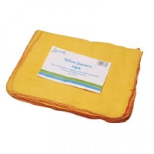 2Work Yellow Duster 508 x 355mm Pack of 10 103088