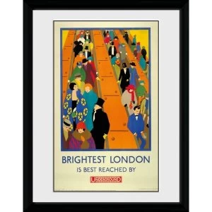 Transport For London Brightest London 12" x 16" Framed Collector Print