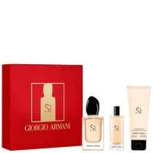 Giorgio Armani Si Gift Set 50ml Eau de Parfum + 75ml Body Lotion + 15ml EDP