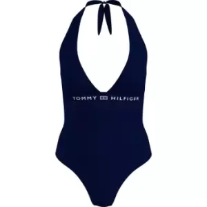 Tommy Bodywear Halter One Piece 3 - Blue