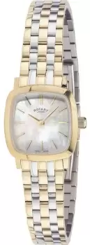 Rotary Watch Ladies Two Tone Bracelet