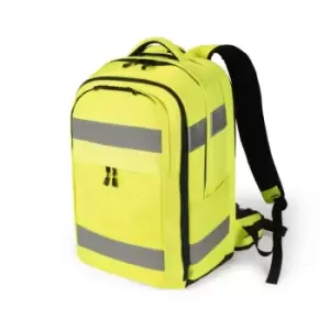 Dicota Hi-Vis backpack Yellow Polyethylene terephthalate (PET),...