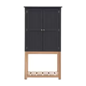 Gallery Interiors Sandon 2 Door Cupboard in Meteor