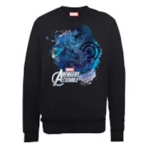 Marvel Avengers Assemble Captain America Montage Sweatshirt - Black - S