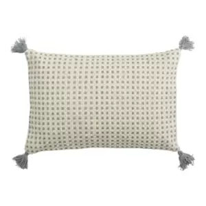 Gallery Interiors Fontana Tassel Cushion Grey