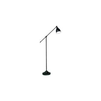 Ideal Lux Newton - 1 Light Adjustable Floor Lamp Matt Black, E27