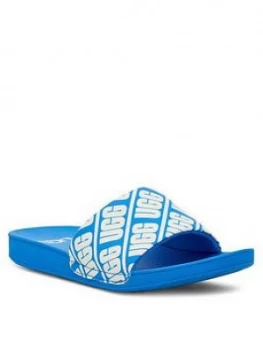 Ugg Logo Beach Sliders - Blue