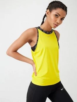 Nike Training Pro Elastika Tank - Yellow