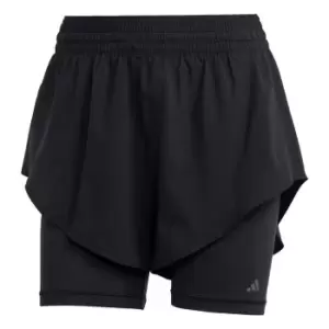 adidas HIIT HEAT.RDY Training 2-in-1 Shorts Womens - Black