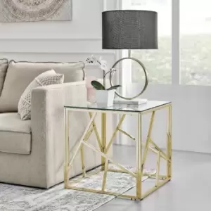 Amalfi GOLD Chrome SIDE Table