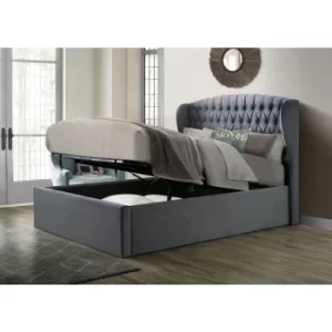 Warwick Velvet Ottoman Grey King Size