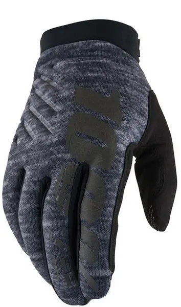 100 Percent Brisker, gloves , color: Grey/Black , size: M