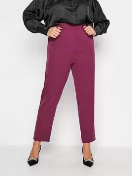 Yours Hazel Tapered Trouser Magenta, Pink, Size 18, Women