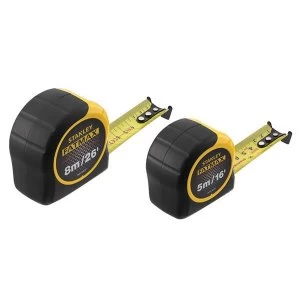 Stanley Tools FatMax Classic Tape Twin Pack 5m & 8m (Width 32mm)