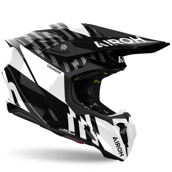 Airoh Twist 3 Thunder Black White Offroad Helmet L