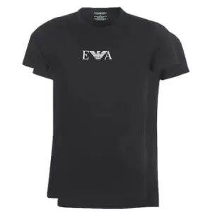 Emporio Armani CC715-PACK DE 2 mens T shirt in Black - Sizes EU XXL,EU S,EU M,EU L,EU XL