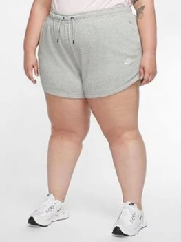 Nike Curve Nsw Essential Short, Dark Grey Heather, Size 22-24=2X, Women