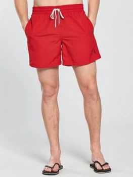 Polo Ralph Lauren Traveller Swim Shorts, Red, Size L, Men