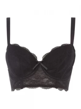 Freya Freya fancies underwire longline lace bra Black