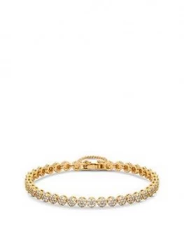 Jon Richard Jon Richard Bridal Gold Plated Fine Pave Allway Tennis Bracelet